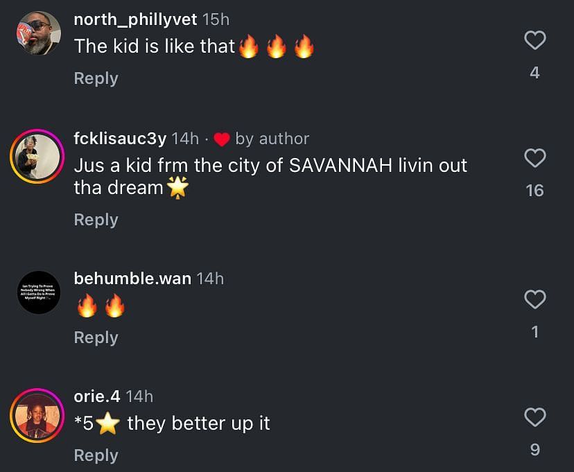 Fans react to Nasir Anderson receiving 15 offers from college basketball programs on IG. Image via @takeflighthoops